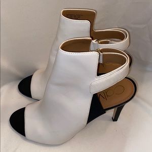 Calvin Klein Peep Toe Booties